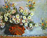 Claude Monet Chrysanthemums painting